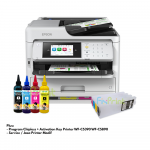 BUNDLING Printer Epson WorkForce Pro WF-C5890 (Print - Scan - Copy - Fax With ADF) + Modifikasi Chipless With Pigment Ink