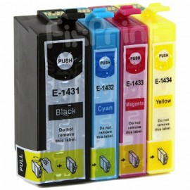 Cartridge Tinta Xantri EP 143 T143 T 143 Magenta, Tinta Printer EP Work Force WF7511 WF7521 WF3011 WF3521 WF7011 ME900WD 940FWD 960FWD 