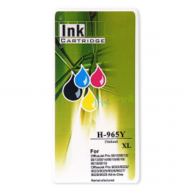 Cartridge Xantri HPC 965XL Yellow, Refill H965XLY 965 Printer HPC OfficeJet Pro 9010 9012 9016 9018 9019 9020 9026 9028 Chip